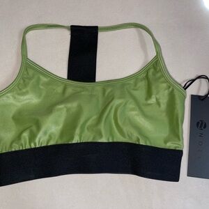 Noli Green and Black Sports Bra‎ Intimates & Sleepwear